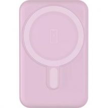 Bigben Connected Powerbank Usb A / Usb C 10w 5000mah Induction Compatible Magsafe Rose - Big Ben