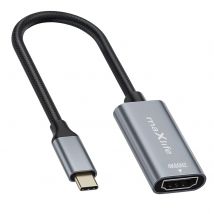 Maxlife Adaptateur Vidéo Usb-c Vers Hdmi Résolution 4k Design Compact Gris
