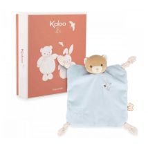 Doudou Plat Ours Bleu Avec Boite - Kaloo
