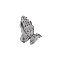 Motif En Cire: Mains Priants, 5 Cm, Argent, 1 Pce - Rayher