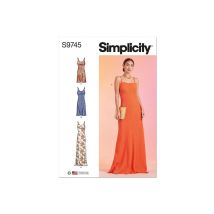 Patron Simplicity 9745 - Robe Droite Taille N°fr 46-54