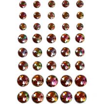 Pierres De Strass, Dim. 6+8+10 Mm, Brun, 40 Pièces/ 1 Pq. - Vivi Gade