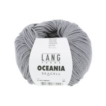 Pelote De Coton À Crocheter Et Tricoter Oceania - Lang Yarns 23 Gris