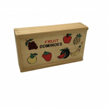 Dominos En Bois 28 Pièces Fruits