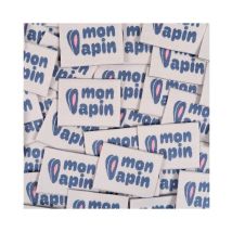 Étiquettes Tissées ikatee - Mon Lapin - X5 Lapinbleu - Ikatee