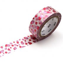 Masking Tape - Pois Rose & Rouge - 7 M X 15mm - MT Masking Tape