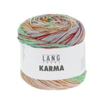 Pelote De Coton Karma - 100gr - Lang Yarns 0001 Multicolore