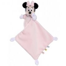 Peluche Minnie Avec Son Mouchoir Rose 18 Cm - Doudou Bébé - Enfant - Nicotoy - Nicotoy