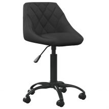 Chaise Fauteuil Siège De Bureau Informatique Étude Velours Noir 02_0024046 - Helloshop26 Le Choix, Autrement !
