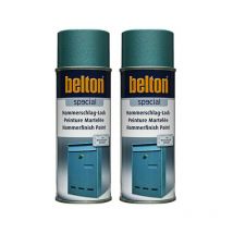 2 Bombes De Peinture Belton Special Bleu Martelé 400ml