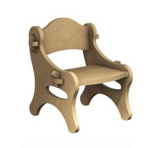 Chaise À Bascule Enfant En Bois Mdf À Décorer - Gomille