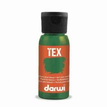 Peinture Pour Tissus - Vert Pin - Opaque - Peinture À L'Eau - Tex - Darwi - 50ml