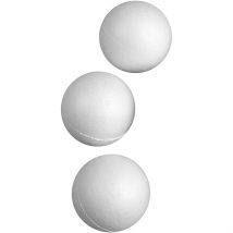 Boules En Polystyrène, D 5 Cm, Blanc, 50 Pièces/ 1 Pq. - CC Hobby