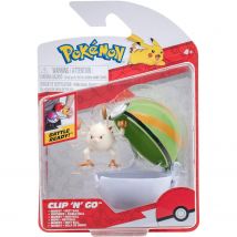 Pokémon Clip'n'go Poké Balls – Menki & Nestball Avec Figurine - Jazwares