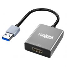 Max Excell Adaptateur Vidéo Hdmi Vers Usb 3.0 Affichage Full Hd 1080p Noir