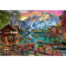 Puzzle 1000 Pièces - Lago Di Braies, Italie - Bluebird Puzzle