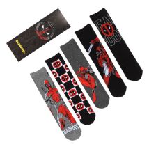 Marvel - Pack 5 Paires De Chaussettes Deadpool L-xl - Heroes inc europe bv