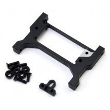 Option Trx4 Samix - Support De Servo Réglable Croisé Avant Noir (comprend 4 Pièces De Col Servo) Traxxas Trx-4