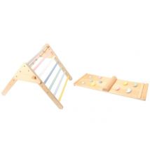 Ensemble Triangle Pikler Avec Planche - Pastel - EliNeli