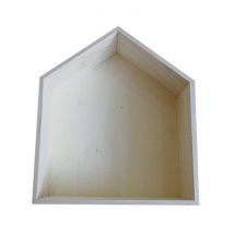 Etagère En Bois Maison 35 X 30 X 10 Cm - Artemio