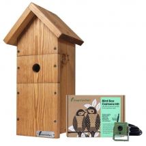 Kit Complet Nichoir Oiseaux Avec Caméra Wifi - Green Feathers
