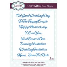 Matrices De Découpe - Sentiments Anglais Mariage - 9 Dies - Creative Expressions - Creative expressions