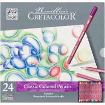 Crayons De Couleur - 24 Couleurs Intenses - Résiste À L'Eau - Beaux-arts - Cretacolor Karmina