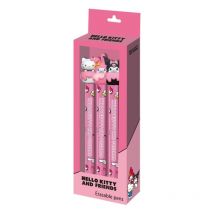 Sanrio - Pack 3 Stylos À Bille Effaçable À Encre Gel - K KARACTERMANIA