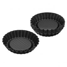 Lot De 6 Moules À Tartelettes 10 Cm Zenker Black Metallic