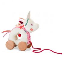 Louise La Licorne Peluche Caline A Tirer - Lilliputiens - 83060 - Jouet A Tirer - Lilliputiens