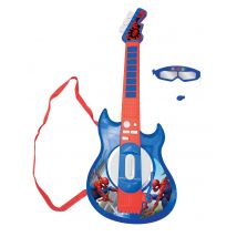 Guitare Électronique Lumineuse Avec Lunettes Et Micro Spider-man - Lexibook
