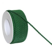 4 Mètres De Cordon, Cordelette Unie Tressée Décoration, Scrapbooking Couture 4 Mm Vert Fonce - No Name