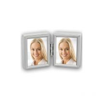 Cadre - Double Photo - Métal - 3,5x4,5cm - A Poser - Décoration - Sign