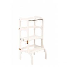 Tour D'Apprentissage - Table step'n'sit. White / Fermoirs Dorés - Ette tete