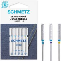 5 Aiguilles Jeans Schmetz 130/705 H-j Taille 90-110
