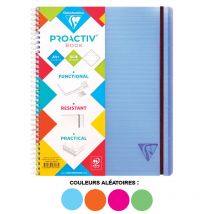 Cahier - A4+ - 22,5x29,7cm - Lignes - 160 Pages - Polypro - Proactiv'book - Clairefontaine