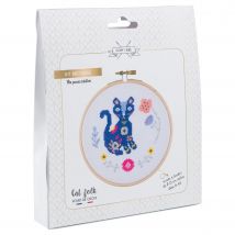 Kit Point De Croix | Cat Folk Com'1 Idée - Com 1 Idée