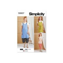 Patron Simplicity 9907 - Tabliers Et Pantalons Taille N°fr 34-54