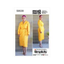 Patron Simplicity 9539 - Robe Pour Femme Taille N°fr 32-40