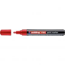 Lot De 10 Marqueurs Peinture 790 Rouge Pointe Ronde 2-3 Mm Edding - Edding