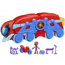 Coffret Spidey Et Ses Amis : Le Quartier General Arachno-mobile 63 Cm 2 En 1 - Camion Transformable - Jouet Garcon - Hasbro