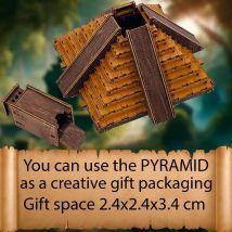 Puzzle 3d Bois Boîte Pyramide Maya - Wooden city