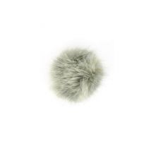 Pompons Fausse Fourrure - 7cm De Diamètre - Unic 166 Gris
