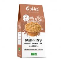 Préparation Gâteaux Bio - Muffins Caramel Beurre Salé Et Crumble - Ookies
