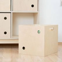 Boîte De Rangement Dice Naturel 2 - Benlemi