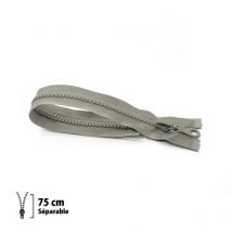 Fermeture Éclair Z54 - Moulée 6mm Séparable - 75 Cm - Eclair Prym