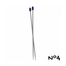 Aiguilles À Tricoter - 30 Cm - Aluminium - N°2 A N°5 - Distrifil 4 Gris