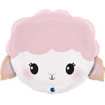 Ballon Aluminium Hélium Géant - Mouton Mignon 48 Cm - Grabo