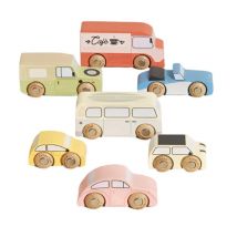 Set De Voitures Rétro En Bois - Le Toy Van - Rose