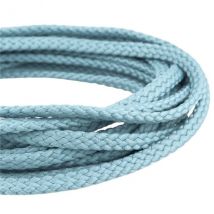 Bobine 50m Cordon Damier Polyester 5mm Bleu Lavande - My mercerie